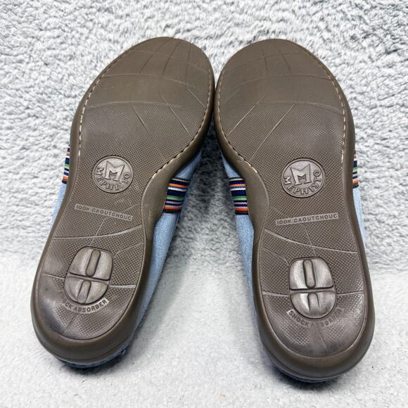 Mephisto Idris Mens Size 10 Slip On Loafers Shoes Jeans Blue Suede Comfort - Picture 8 of 10